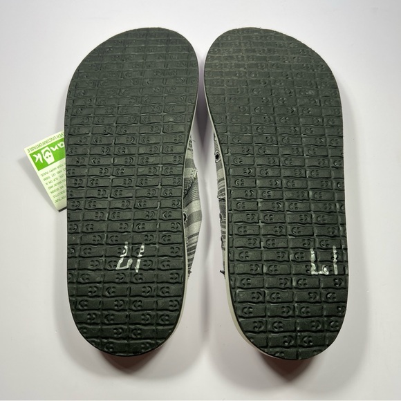 NEW Sanuk Donny Slip On Sandals Men’s 12 Grey Striped - Picture 7 of 13